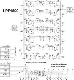 LPF 1.5 KW low pass filter 1.8-54 MHz amplifier BLF188 BLF188XR SD2933 VRF2933