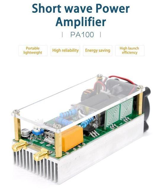 100w 3-30mhz Hf Shortwave Power Amplifier Rf Qrp Ft-817 818 Kx3 Xiegu G90 5105 #