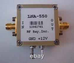 10-550MHz High IP3 LNA, NF=0.9dB, LNA-550, New, SMA