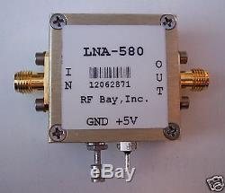 10-580MHz High IP3 LNA, NF=0.7dB, LNA-580, New, SMA