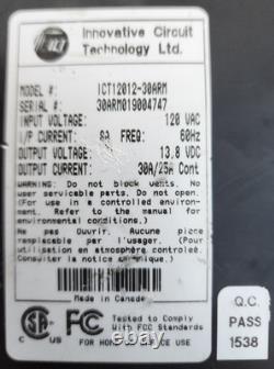 12012-30ARM ICT Innovative Circuit Technology Power Supply 13.8VDC 30A Ham Radio
