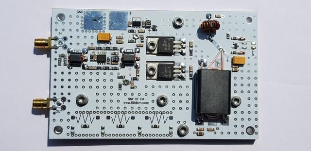 20w Hf +50mhz 6m Pa 24v Rf Power Amplifier For Ham Radio, Am Cw Ssb Fm Ft8