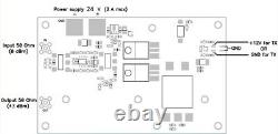 20W HF +50MHz PA 24v RF Power Amplifier for HAM radio, AM CW SSB FM FT8