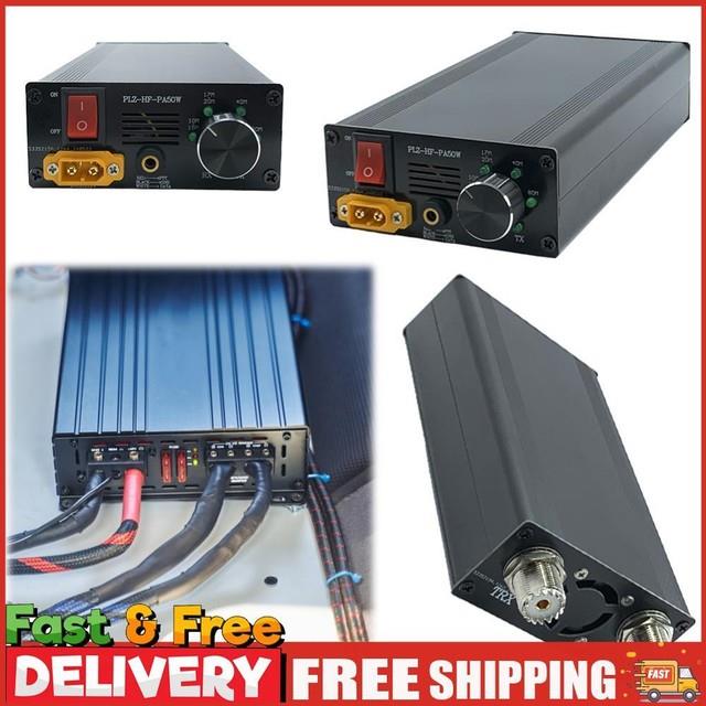 2mhz-30mhz 50w Intelligent Portable Shortwave Hf Power Amplifier With 4-gear Lpf