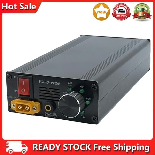 2mhz-30mhz 50w Intelligent Portable Shortwave Hf Power Amplifier With 4-gear Lpf