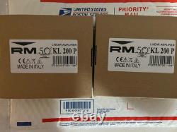2X RM Italy KL 200P HF LINEAR AMPLIFIER'S WITH PREAMP 2X RM Italy KL 200P HF LINEAR AMPLIFIER'S WITH PREAMP
