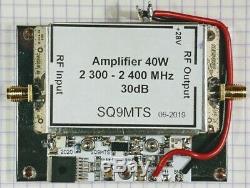 2,4GHz QO-100 Es´Hail PA Amplifier, inp 10dBm out 40dBm, max out 46dBm