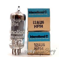 2 International 12AU6/HF94 RF/AF Amplifier Pentode Valve- BangyBang Tubes