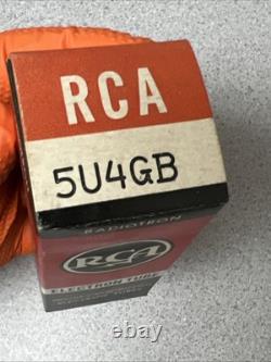 (2) NOS RCA 5U4GB TALL BOTTLE TUBES f/ AUDIO AMPLIFIER / HAM RADIO / TELEVISION