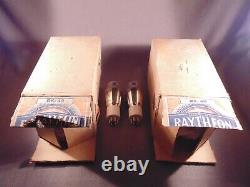 2 RK-49 RAYTHEON Ceramic Base CB Ham HiFi TV Radio Amplifier Vacuum Tubes NOS