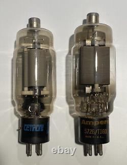 2x 572b/t160l Rf Power Amplifier Tubes 1 Cetron & 1 Amperex Ham Radio Xmitter