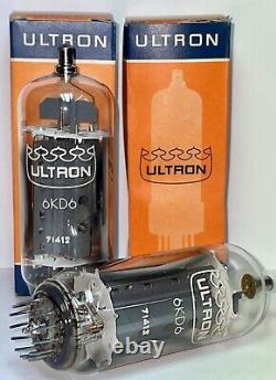 2x 6KD6 Ultron, NOS. Double side O Getter HAM RADIO