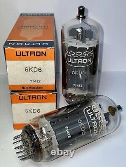 2x 6KD6 Ultron, NOS. Double side O Getter HAM RADIO