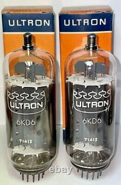 2x 6KD6 Ultron, NOS. Double side O Getter HAM RADIO