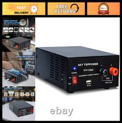 30A 13.8V DC Power Supply for Ham Radio & Amplifiers, USB 5V 2A, Compact Lab Ben