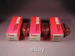 3 6883 RCA 1960s CB Ham HiFi TV Radio Amplifier Vacuum Tubes Codes 7335 NOS