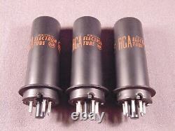 3 6L6 RCA 1960s Metal CB Ham HiFi TV Radio Amplifier Vacuum Tubes Codes AB NOS