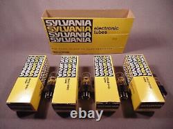 4 6909 SYLVANIA HiFi Ham Radio Amp Vacuum Tubes Matching Codes EAN NOS