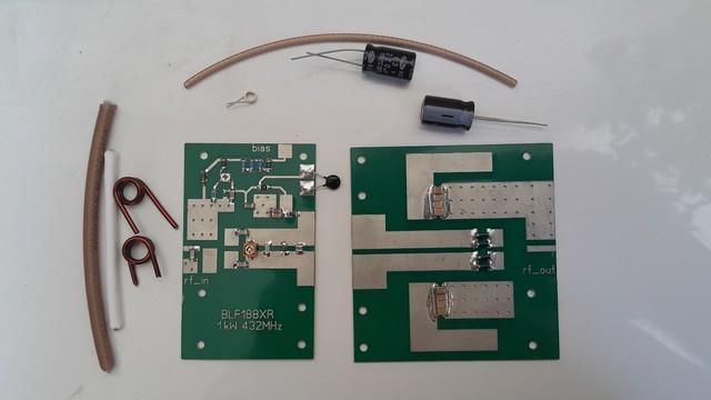 500w-1kw 432 Mhz 420-450 Mhz 70cm Ldmos Amplifier Kit