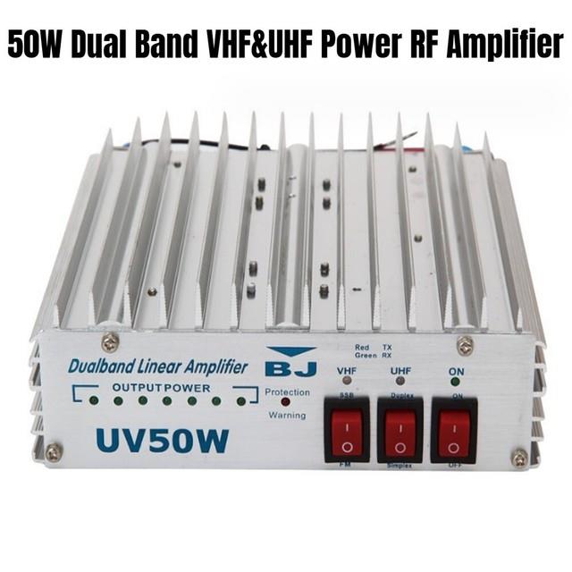 50w Dual Band Vhf&uhf Power Rf Amplifier Linear Only Use Fm Uv Bi-band Amplifier