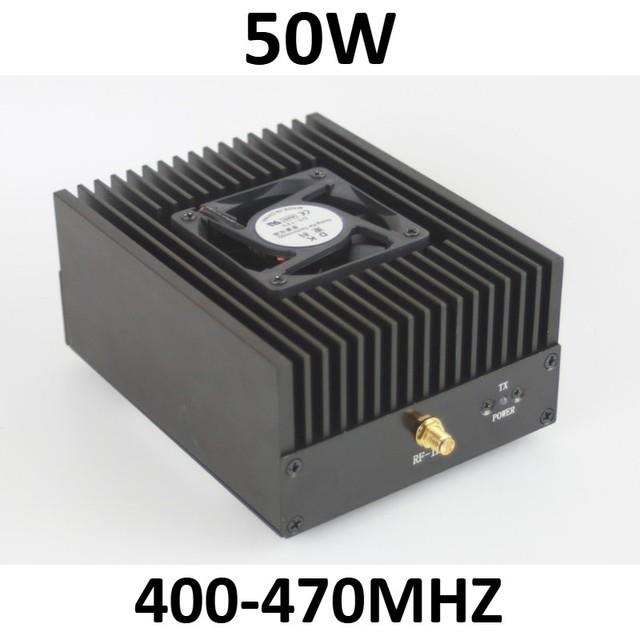 50w Uhf 400-470mhz Ham Radio Power Amplifier For Interphone Dmr Dpmr P2s C4fm