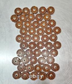 50 Vintage 12-Pin Compactron Vacuum Tube Sockets Ham Radio Amplifier Brown