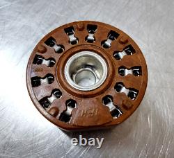 50 Vintage 12-Pin Compactron Vacuum Tube Sockets Ham Radio Amplifier Brown