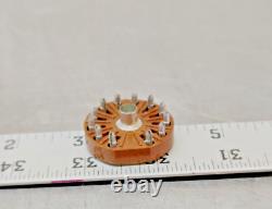 50 Vintage 12-Pin Compactron Vacuum Tube Sockets Ham Radio Amplifier Brown