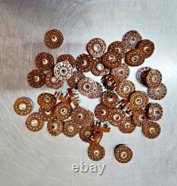 50 Vintage 12-Pin Compactron Vacuum Tube Sockets Ham Radio Amplifier Brown