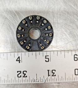 50 Vintage IEH 12-Pin Compactron Vacuum Tube Sockets Ham Radio Amplifier Black