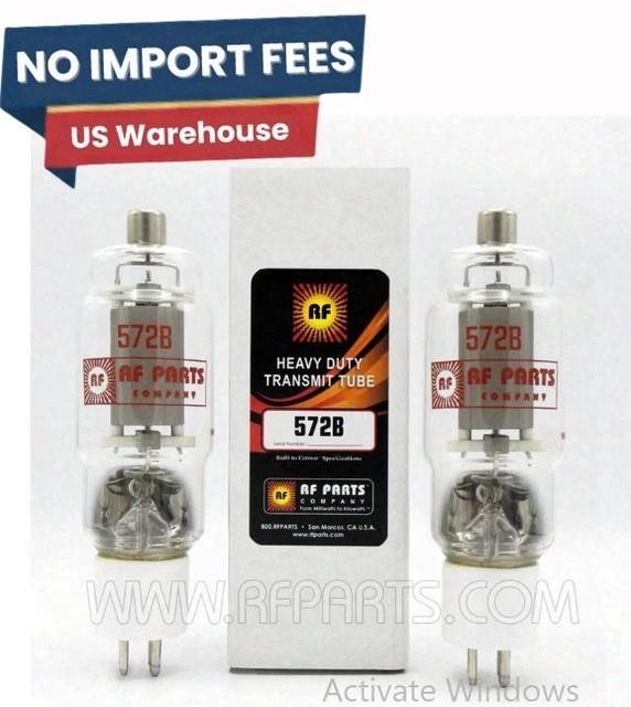 572b Machlett Power Triode Tube Matched Pair Rf Ham Radio Ameritron Collins