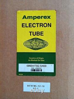 5866A/TB2.5/400 VHF Amperex Tube Ham Radio Linear Amplifier Transmitter