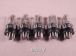 5 12AH7GT RCA TV CB Ham Radio HiFi Amplifier Vintage Vacuum Tube Codes LV NOS