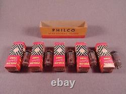 5 12U7 PHILCO USA Ham HiFi TV Radio Amp Vacuum Tubes Codes 15 09 61 37 NOS