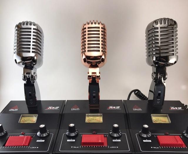 5 Pin Cobra 2000gtl Delta M2 Black Chrome Amplified Base Microphone Cb Ham Mic