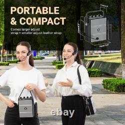 60w Powerful Wireless Voice Amplifier Handheld Headset Microphones Mic RRP £199