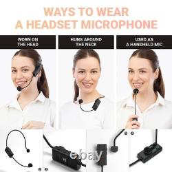 60w Powerful Wireless Voice Amplifier Handheld Headset Microphones Mic RRP £199