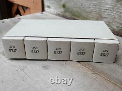 6SJ7 JAN - GE Brand - AUDIO GUITAR AMPLIFIER HAM RADIO TV tube - lot of 5