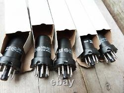 6SJ7 JAN - GE Brand - AUDIO GUITAR AMPLIFIER HAM RADIO TV tube - lot of 5