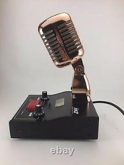 6 Pin President Mckinley Gold Delta M2 Amplified Power Base Microphone Cb MIC