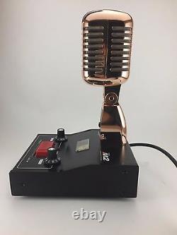 6 Pin President Mckinley Gold Delta M2 Amplified Power Base Microphone Cb MIC