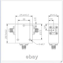 868MHz 865-870MHz LoRa Helium Frequency Microwave Ferrite Circulator Splitter