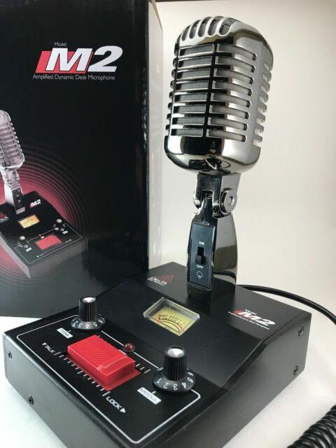 8 Pin For Yaesu Chrome Delta M2 Amplified Power Base Microphone Ham Mic Clear