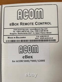 ACOM EBOX S Ethernet Remote Control Device with Cable for Acom 500S/700S/1200S