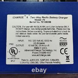 ACT icharger 6 Two Way Radio Battery Charger. Model i70. Made in USA