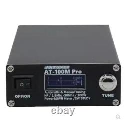 ANTUNER AT-100M Pro 100W 1.8MHz-30MHz QRP Antenna Tuner SWR Power Meter