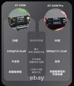 ANTUNER AT-100M Pro 100W 1.8MHz-30MHz QRP Antenna Tuner SWR Power Meter