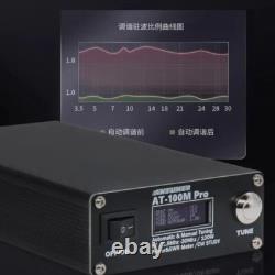 ANTUNER AT-100M Pro 100W 1.8MHz-30MHz QRP Antenna Tuner SWR Power Meter