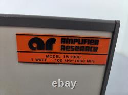 AR Amplifier Research 1W1000 1W 100kHz-1000MHz RF Amplifier