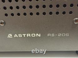 ASTRON RS-20S Linear AC-DC Power Supply 13.8VDC 20A Max 16A Speaker Vtg